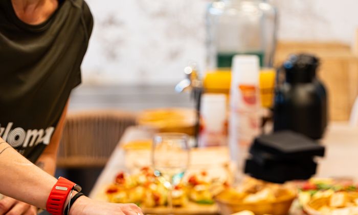 Le buffet de l’une de nos soirées, pour prolonger les échanges